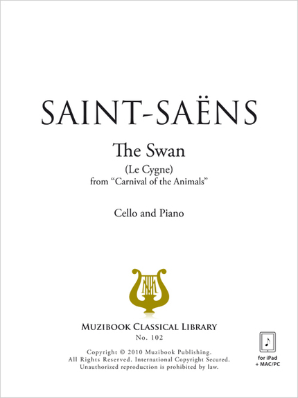 The Swan - Camille Saint-Saëns - Muzibook Publishing