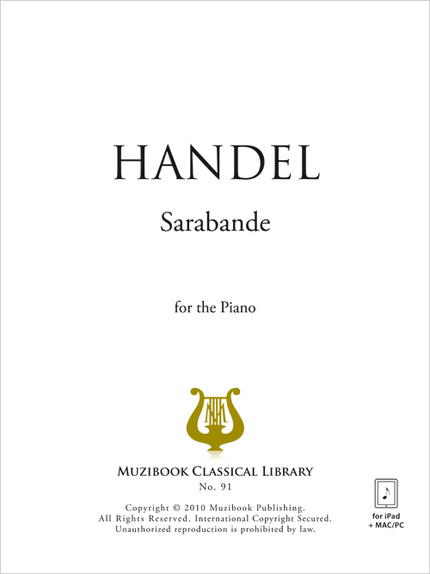 Sarabande in D minor - Georg Friedrich Handel - Muzibook Publishing