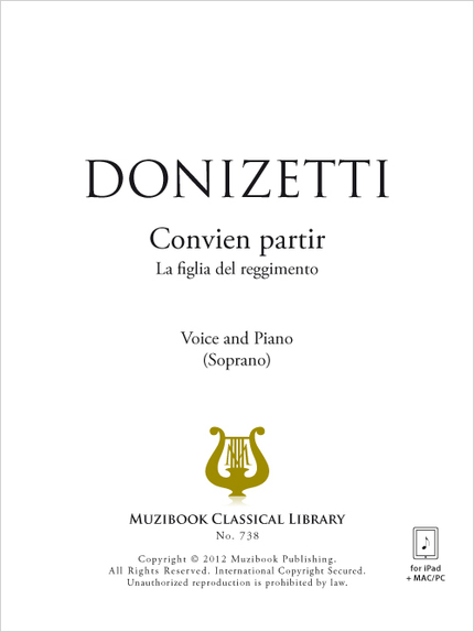Convien partir - Gaetano Donizetti - Muzibook Publishing