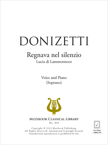 Regnava nel silenzio - Gaetano Donizetti - Muzibook Publishing