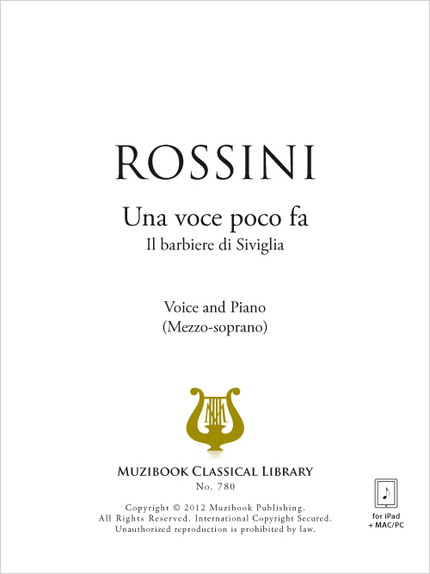Una voce poco fa - Gioachino Rossini - Muzibook Publishing