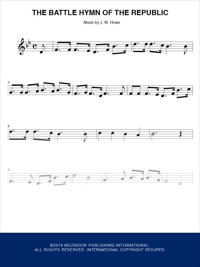 The Battle Hymn of the Republic Trumpet Julia W. Howe (EAN13