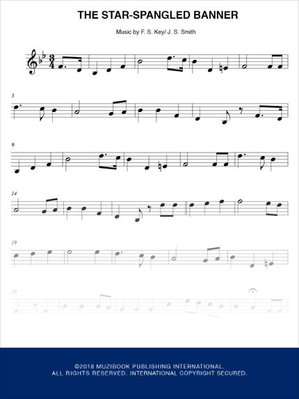 The Star-Spangled Banner - Francis Scott Key - M. P. I.
