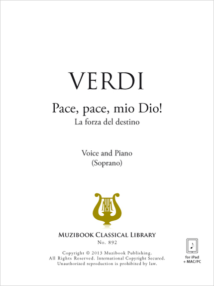Pace, pace, mio Dio! - Guiseppe Verdi - Muzibook Publishing