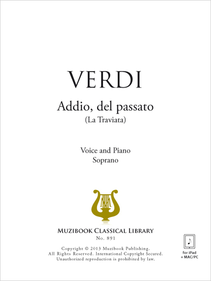 Addio, del passato - Guiseppe Verdi - Muzibook Publishing