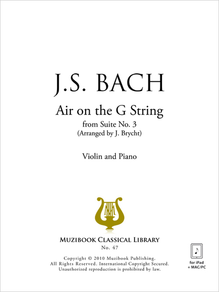 Air on the G String - Johann Sebastian Bach - Muzibook Publishing