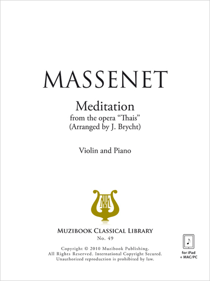Meditation from ''Thais'' - Jules Massenet - Muzibook Publishing