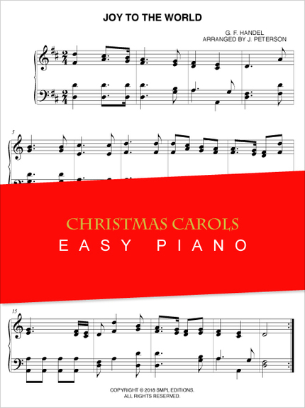 Joy to the World (Easy Piano) - Georg Friedrich Handel - SMPL