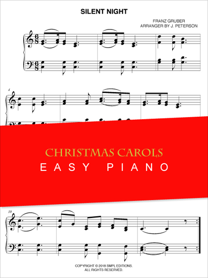 Silent Night Easy Piano Piano Franz Gruber Ean13 3700681113002 Sheet Music Place