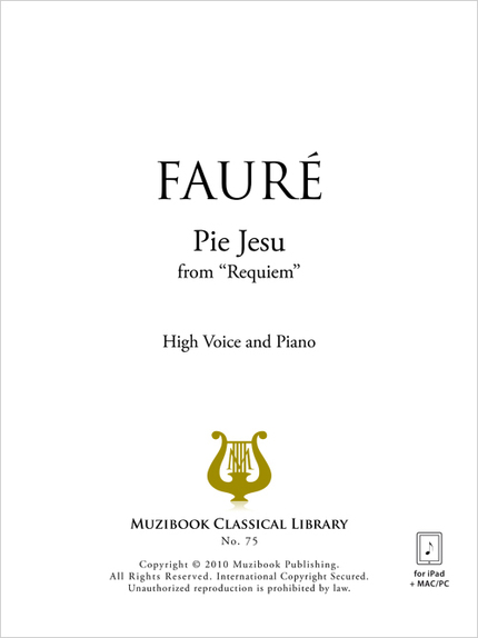 Pie Jesu - Gabriel Fauré - Muzibook Publishing