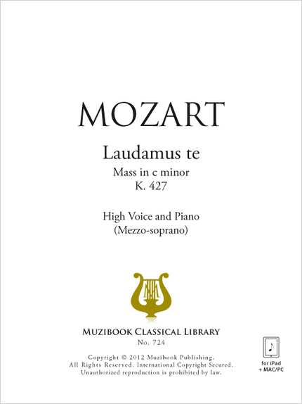 Laudamus te - Wolfgang Amadeus Mozart - Muzibook Publishing