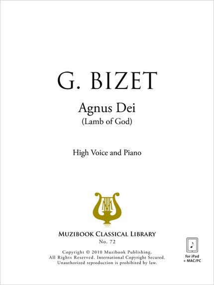 Agnus Dei - Georges Bizet - Muzibook Publishing