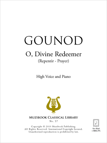 O, Divine Redeemer - Charles Gounod - Muzibook Publishing