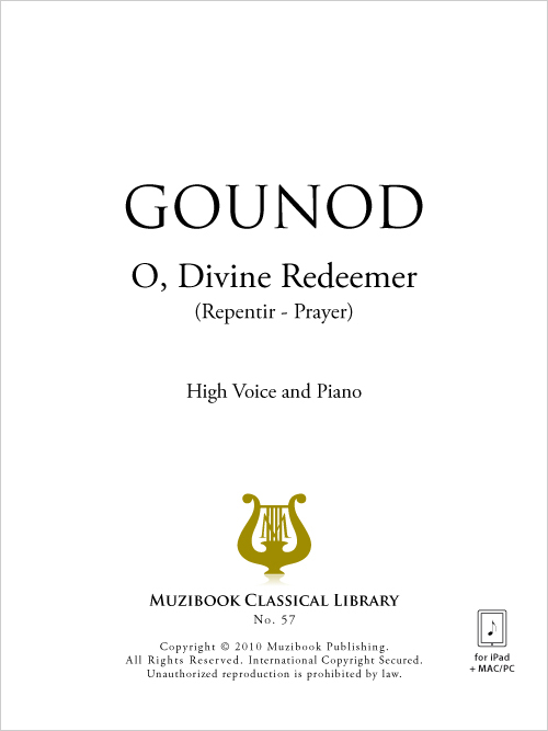 O, Divine Redeemer - High Voice and Piano - Charles Gounod (EAN13