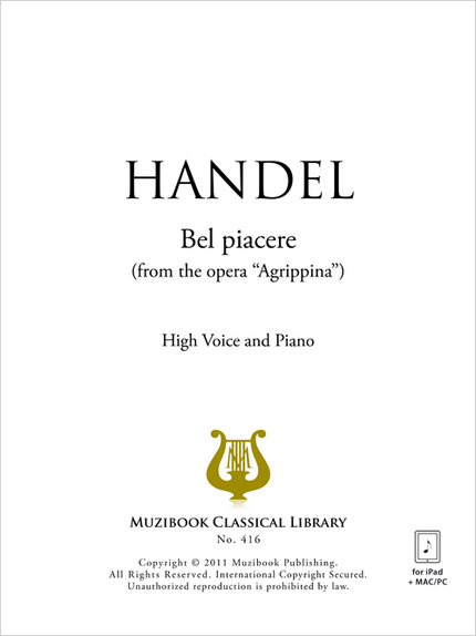 Bel piacere - Georg Friedrich Handel - Muzibook Publishing