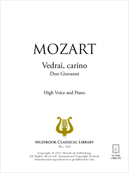 Vedrai, carino - Wolfgang Amadeus Mozart - Muzibook Publishing