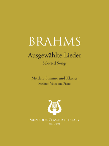 20 Selected Songs - Johannes Brahms - Muzibook Publishing