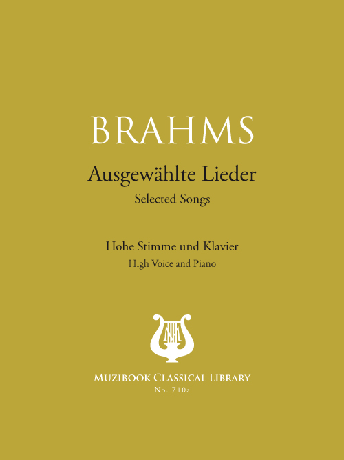 20 Selected Songs - High Voice and Piano - Johannes Brahms (EAN13