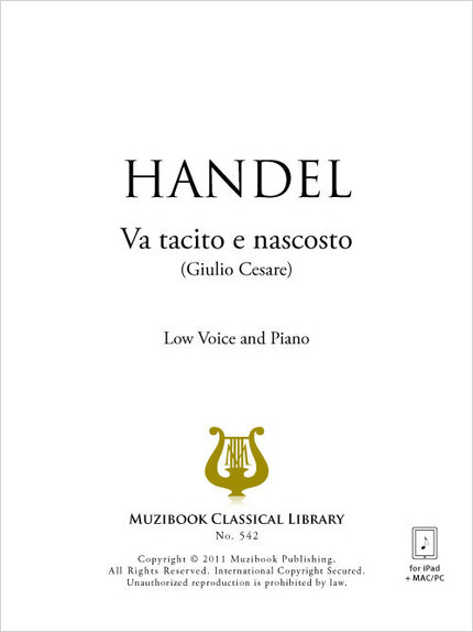 Va tacito e nascosto - Georg Friedrich Handel - Muzibook Publishing