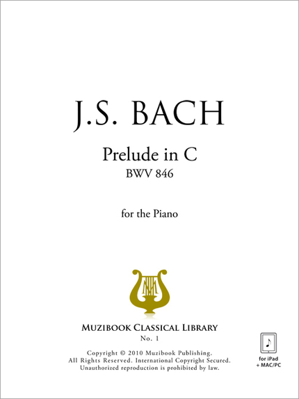 Prelude in C - Johann Sebastian Bach - Muzibook Publishing