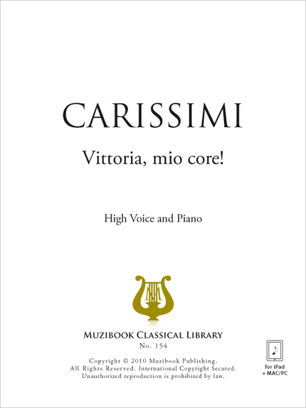 Vittoria, mio core! - Giacomo Carissimi - Muzibook Publishing