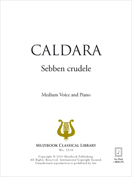 Sebben crudele - Antonio Caldara - Muzibook Publishing