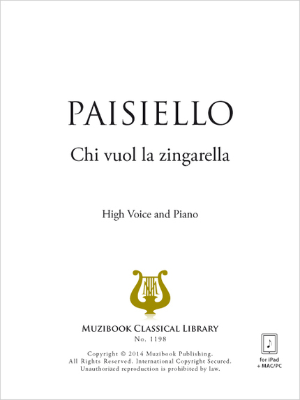 Chi vuol la zingarella - Giovanni Paisiello - Muzibook Publishing