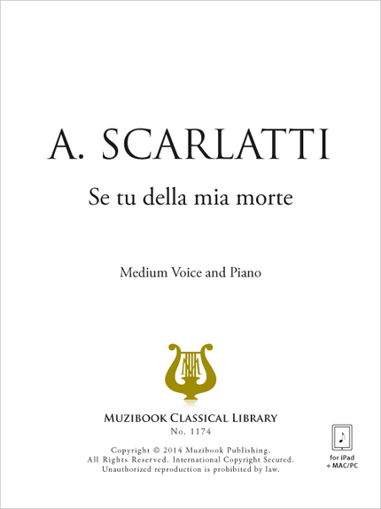 Se tu della mia morte - Alessandro Scarlatti - Muzibook Publishing