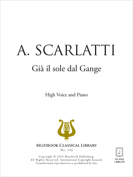 Gia il sole dal Gange - Alessandro Scarlatti - Muzibook Publishing
