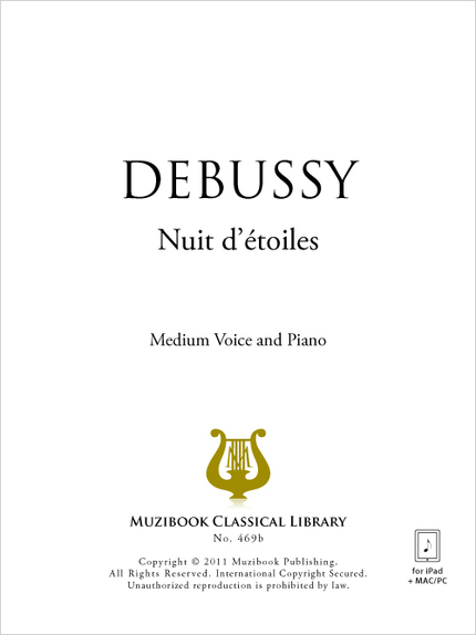 Nuit d'étoiles - Claude Debussy - Muzibook Publishing