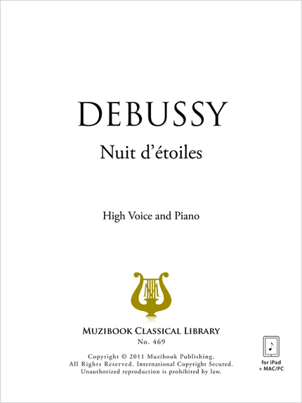Nuit d'étoiles - Claude Debussy - Muzibook Publishing