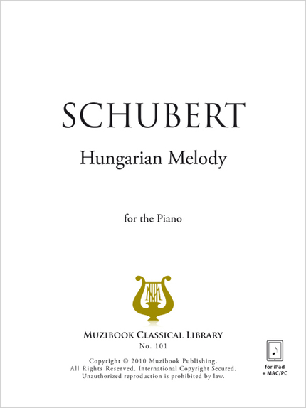 Hungarian Melody - Franz Schubert - Muzibook Publishing