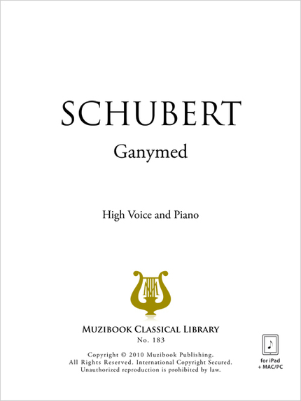 Ganymed Op. 19 No. 3 D 544 - Franz Schubert - Muzibook Publishing