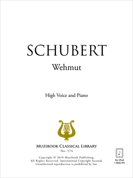 Wehmut D 772 - Franz Schubert - Muzibook Publishing
