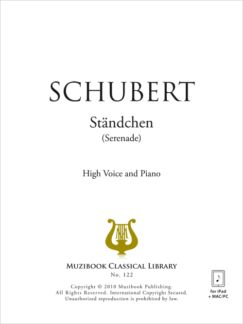 Ständchen - High Voice and Piano - Franz Schubert (EAN13
