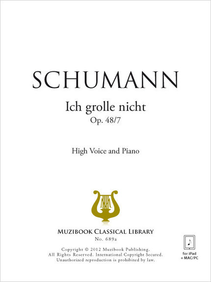 Ich grolle nicht - Robert Schumann - Muzibook Publishing