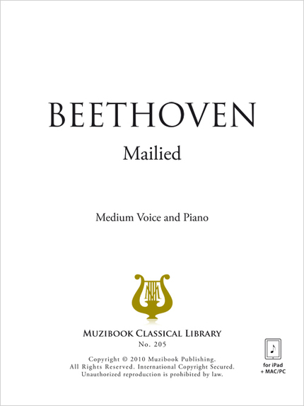 Mailied Op. 52 No. 4 - Ludwig Van Beethoven - Muzibook Publishing