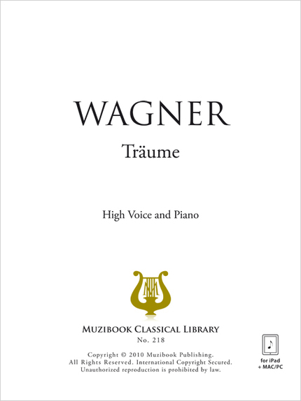 Träume - Richard Wagner - Muzibook Publishing