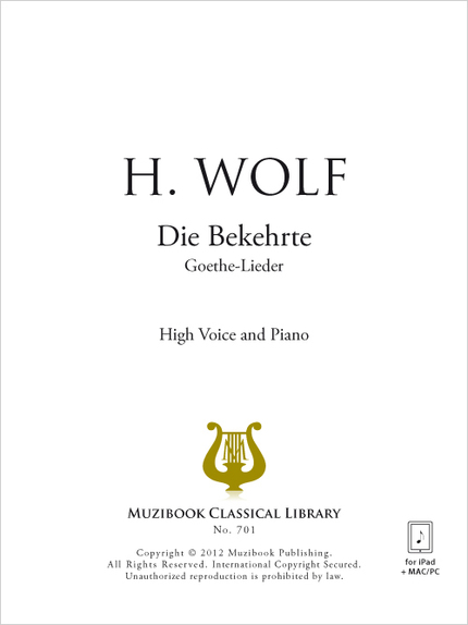 Die Bekehrte - Hugo Wolf - Muzibook Publishing