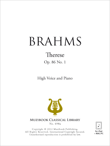 Therese - Johannes Brahms - Muzibook Publishing