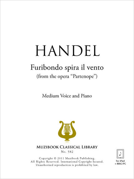Furibondo spira il vento - Georg Friedrich Handel - Muzibook Publishing