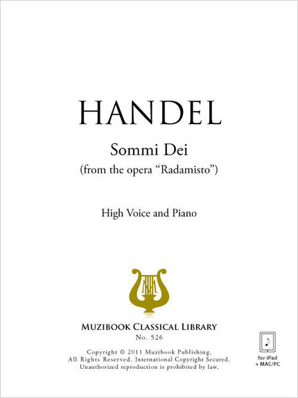 Sommi Dei - Georg Friedrich Handel - Muzibook Publishing