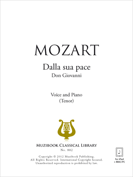 Dalla sua pace - Wolfgang Amadeus Mozart - Muzibook Publishing