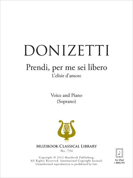Prendi, per me sei libero - Gaetano Donizetti - Muzibook Publishing