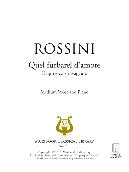 Quel furbarel d'amore - Gioachino Rossini - Muzibook Publishing