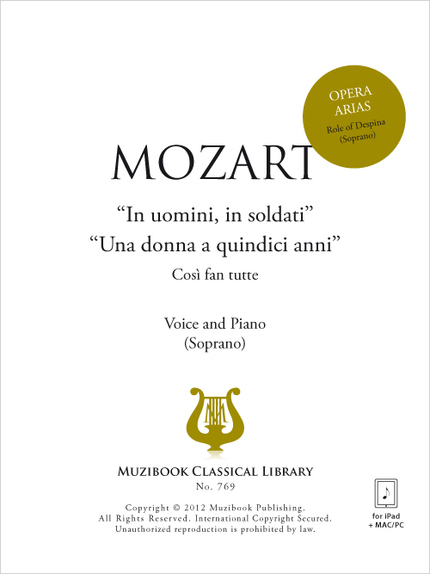 In uomini! In soldati + Una donna a quindici anni - Wolfgang Amadeus Mozart - Muzibook Publishing