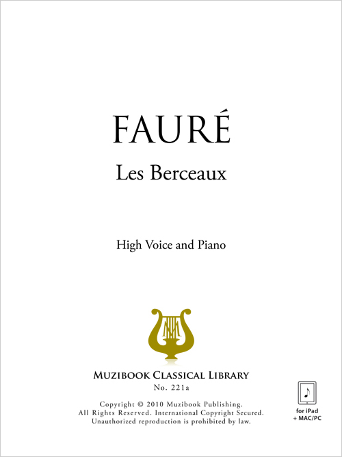 Les Berceaux High Voice and Piano Gabriel Fauré (EAN13