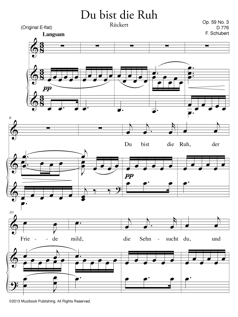 SCHUBERT/ LIEDER Ⅰ  (中声用) PETER'S Schubert Lieder, Volume 1 (high voice) | Juilliard Store