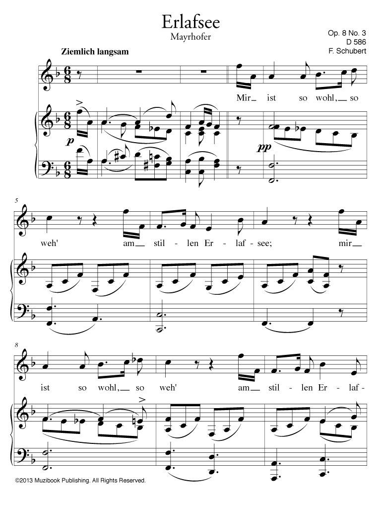 Schubert Songs Album 15 Selected songs High Voice and Piano Franz Schubert (EAN13